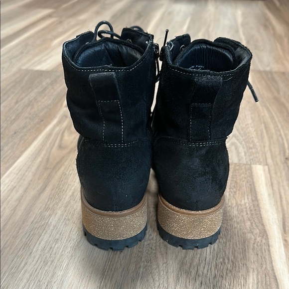 Black Suede Women's Boots - Picture 3 of 5